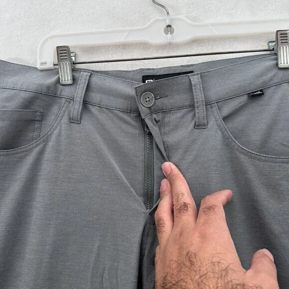 Travis Mathew Pants Men 34x31 Gray Chino Golf Performance Open To Close - Picture 8 of 11
